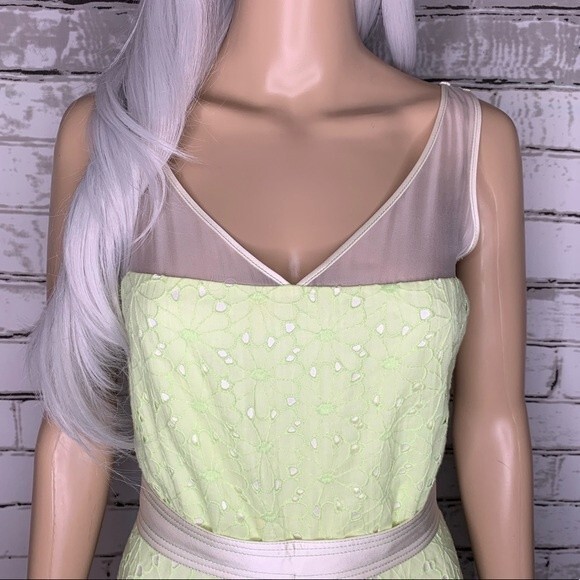 Luca Luca Eyelet Silk Blend Runway Tea Style Dress Size 4 - Picture 4 of 11